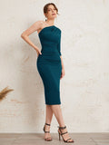 Buy Shein Modely One Shoulder Ruched Bodycon Dress in Pakistan