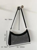 Buy Shein Allover Studded Decor Baguette Bag in Pakistan