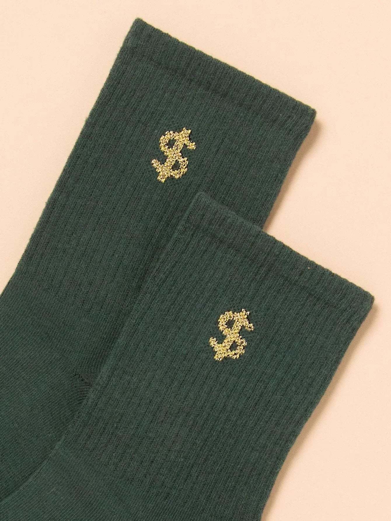 Buy Shein Dollar Pattern Crew Socks in Pakistan