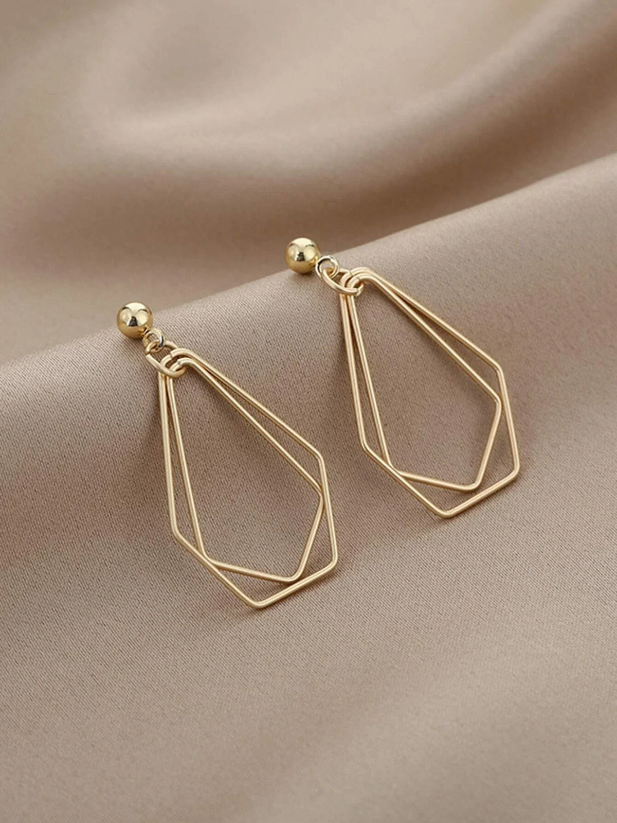 Buy Shein Hollow Out Geo Drop Earrings in Pakistan