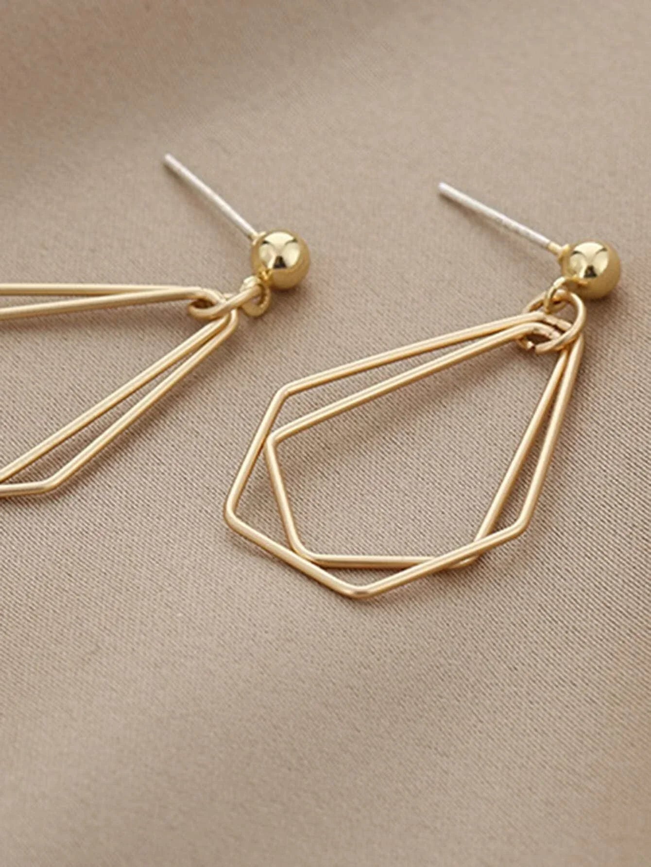 Buy Shein Hollow Out Geo Drop Earrings in Pakistan