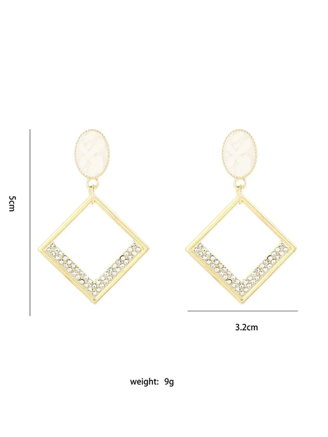 Buy Shein Hollow Out Geo Drop Earrings in Pakistan