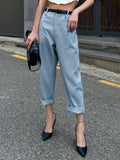 Buy Shein Dazy High Waist Straight Leg Pants Without Belt in Pakistan