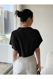 Buy SHEIN DAZY Batwing Sleeve Crop Knit Top in Pakistan