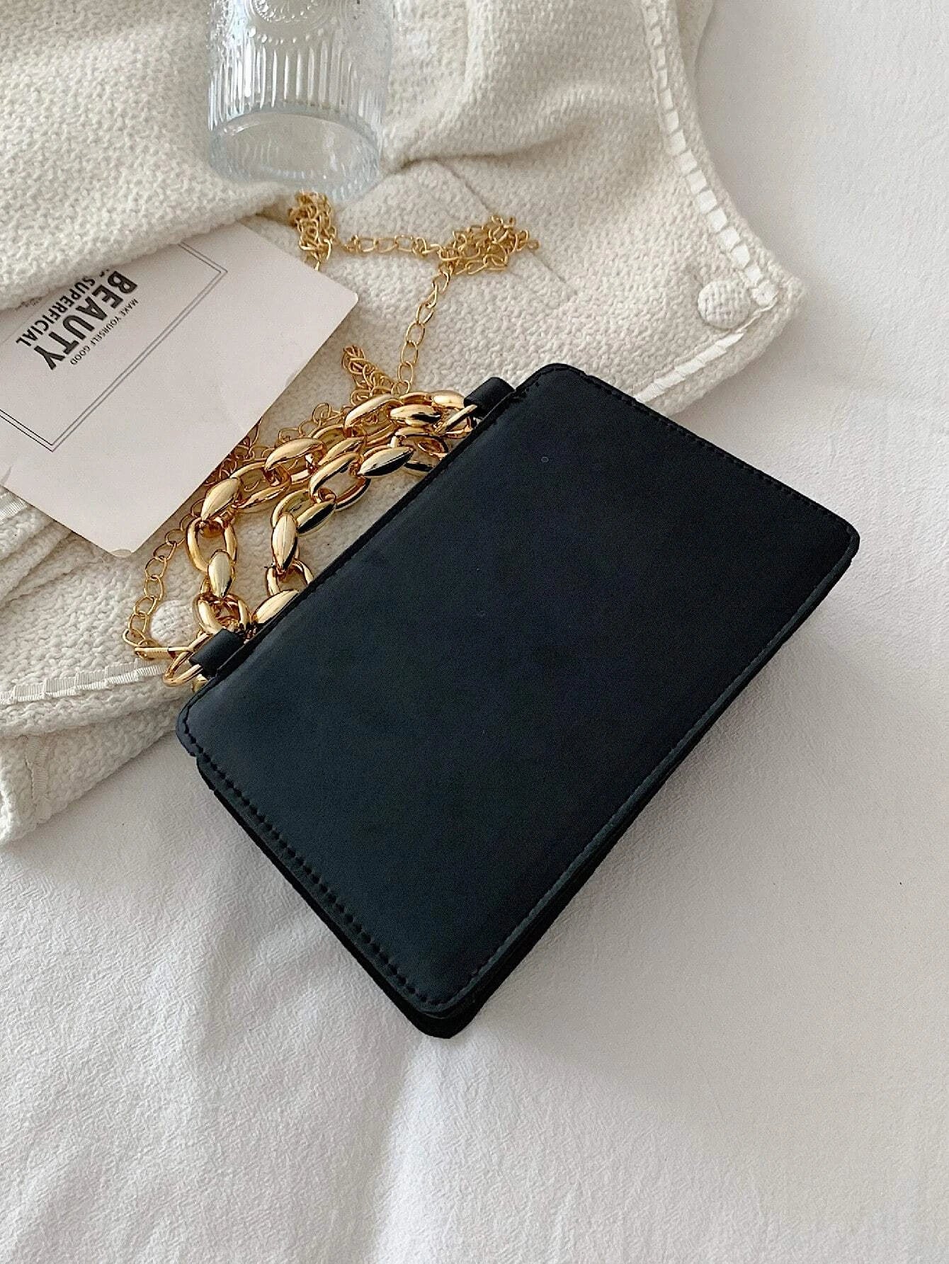 Buy Shein Quilted Detail Chain Square Bag in Pakistan