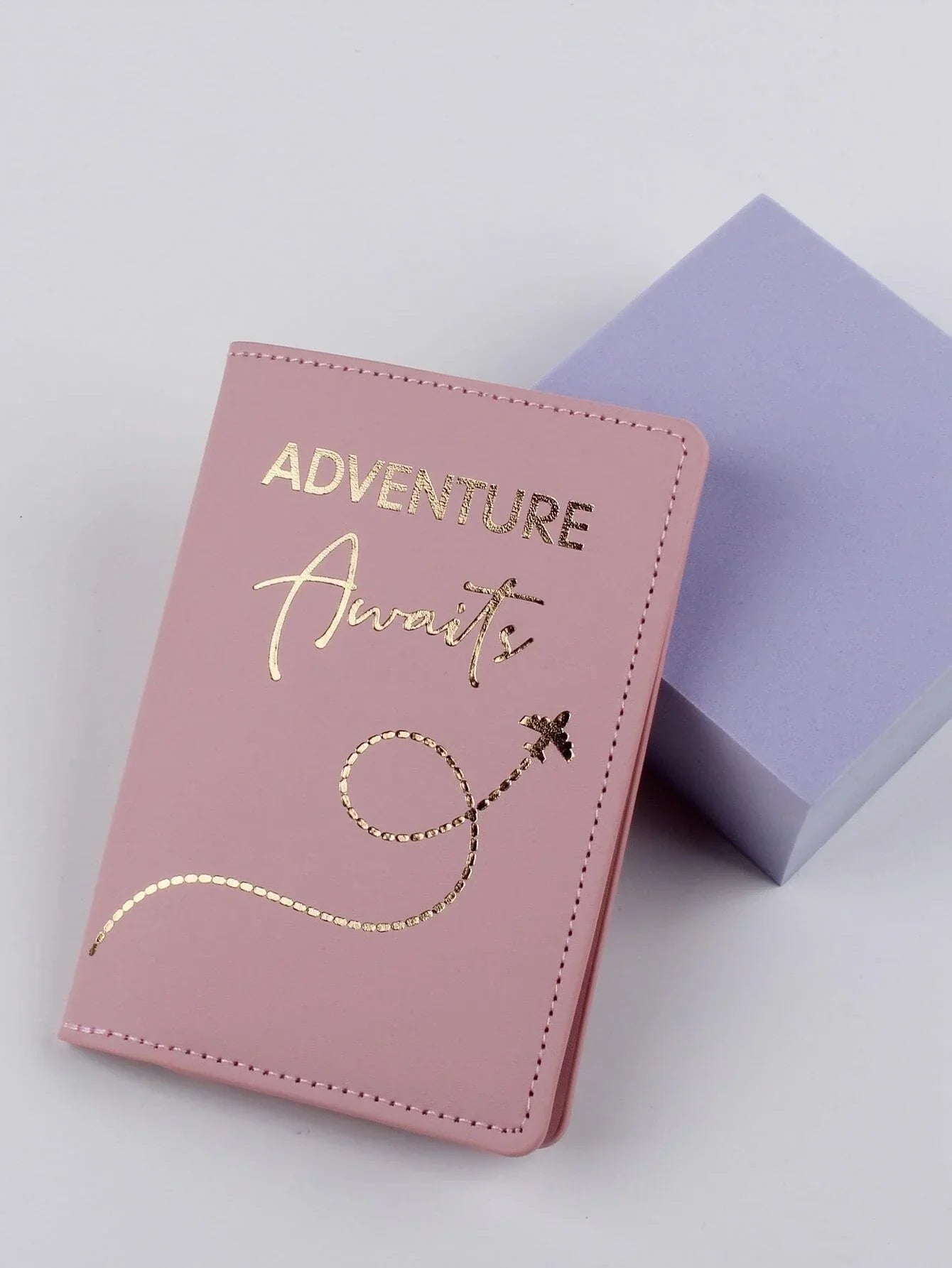 Buy Shein Metallic Letter Graphic Passport Case in Pakistan