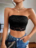 Buy SHEIN SXY Backless Lace Crop Tube Top in Pakistan