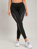 Buy SHEIN Top-stitching Wideband Waist Sports Leggings in Pakistan