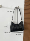 Buy Shein Geometric Embossed Zipper Baguette Bag in Pakistan