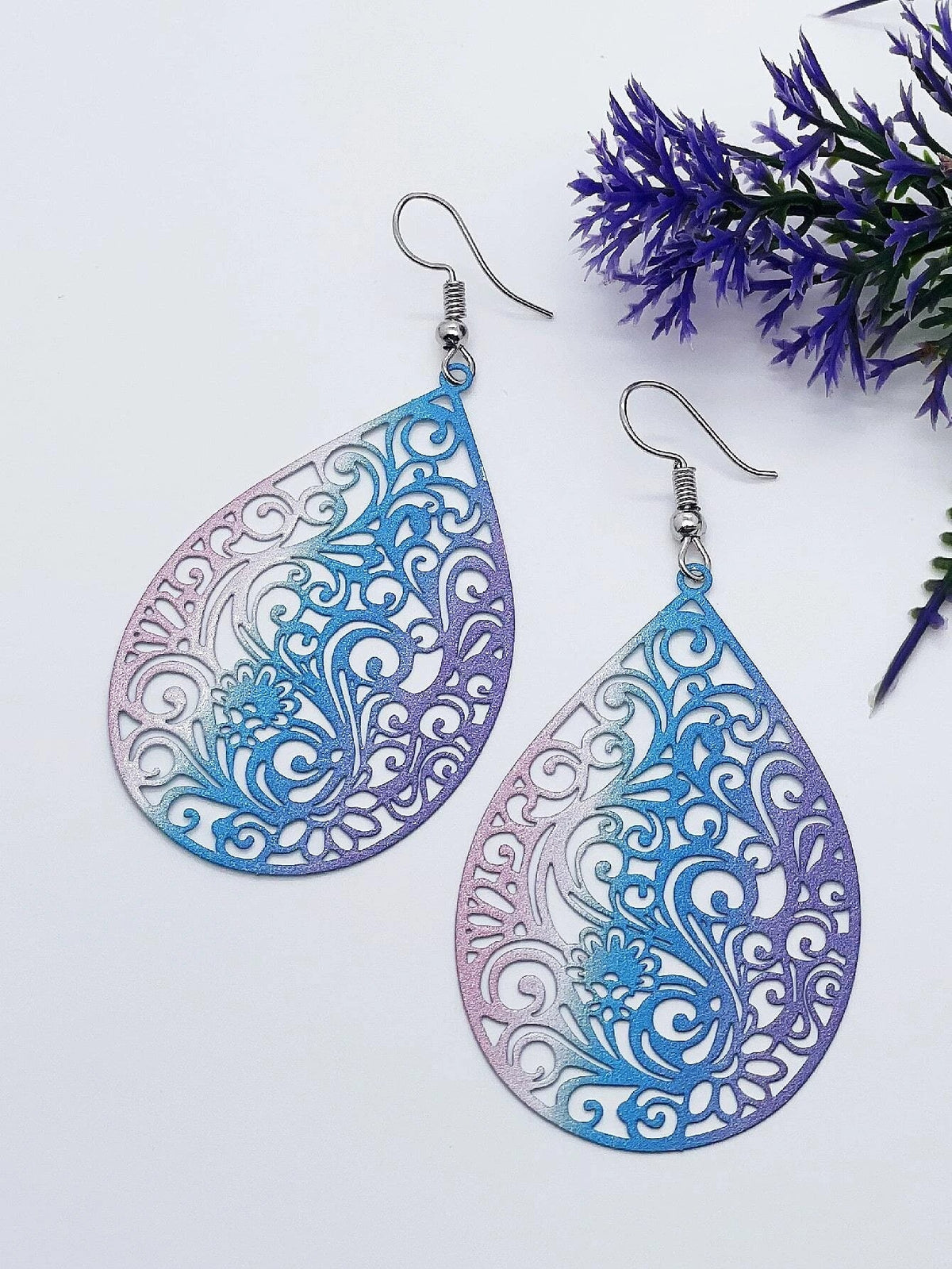 Buy Shein Hollow Out Water Drop Earrings in Pakistan