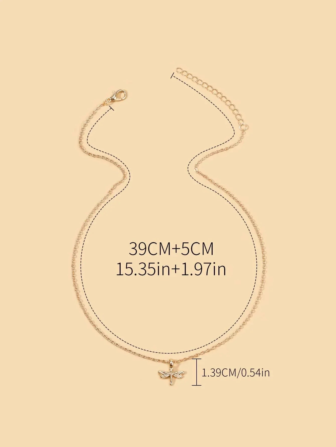 Buy Shein Dragonfly Pendant Necklace in Pakistan