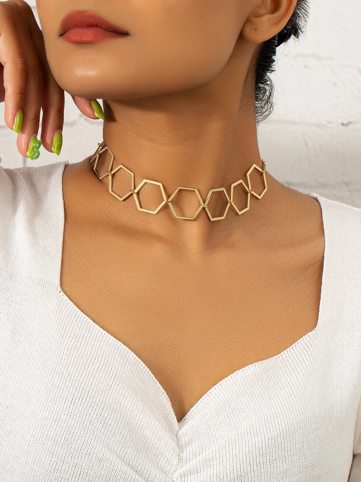 Buy Shein Geometric Decor Choker in Pakistan