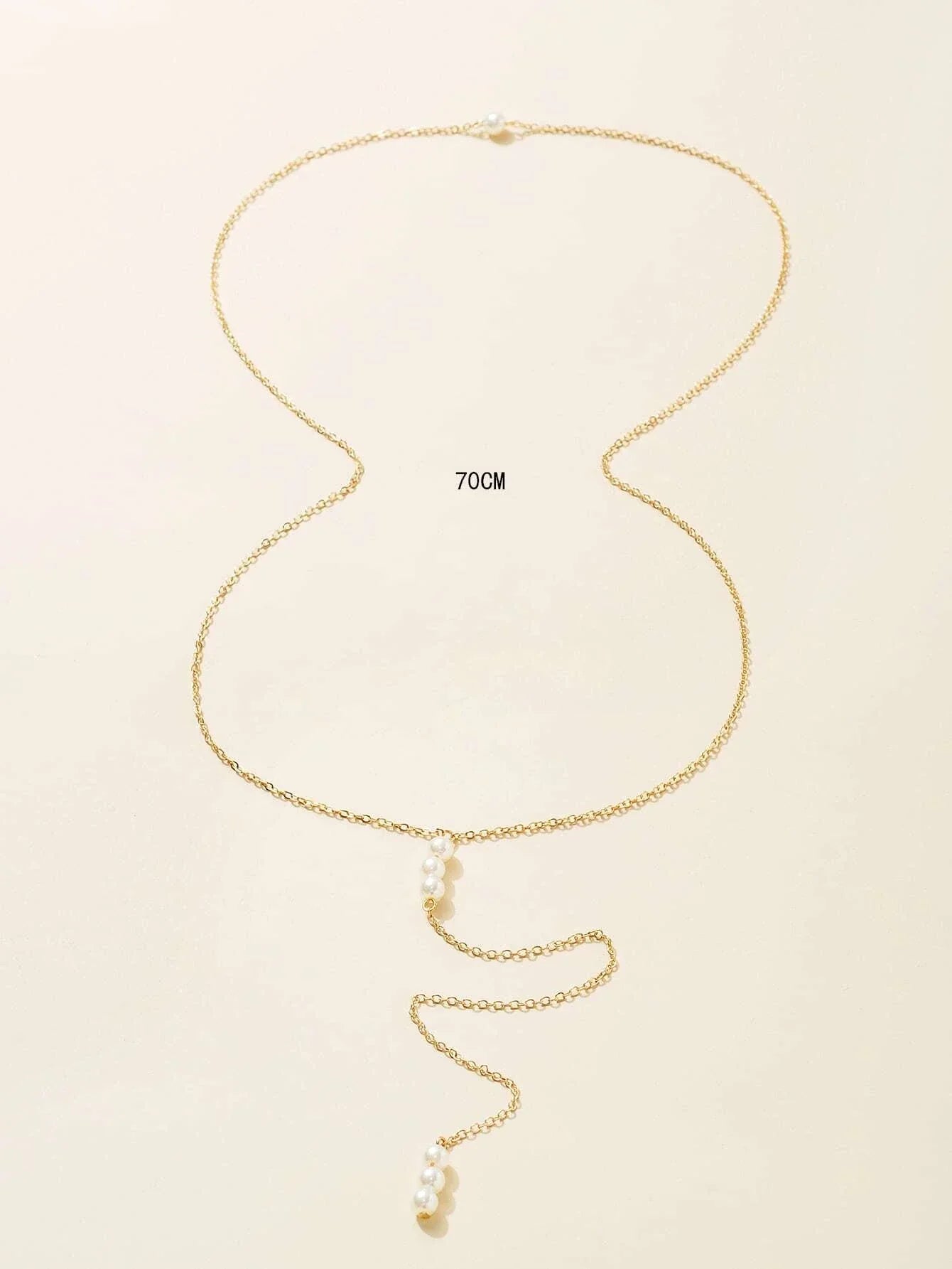 Buy Shein Faux Pearl Decor Back Necklace in Pakistan