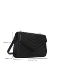 Buy Shein Mini Chevron Quilted Flap Square Bag in Pakistan