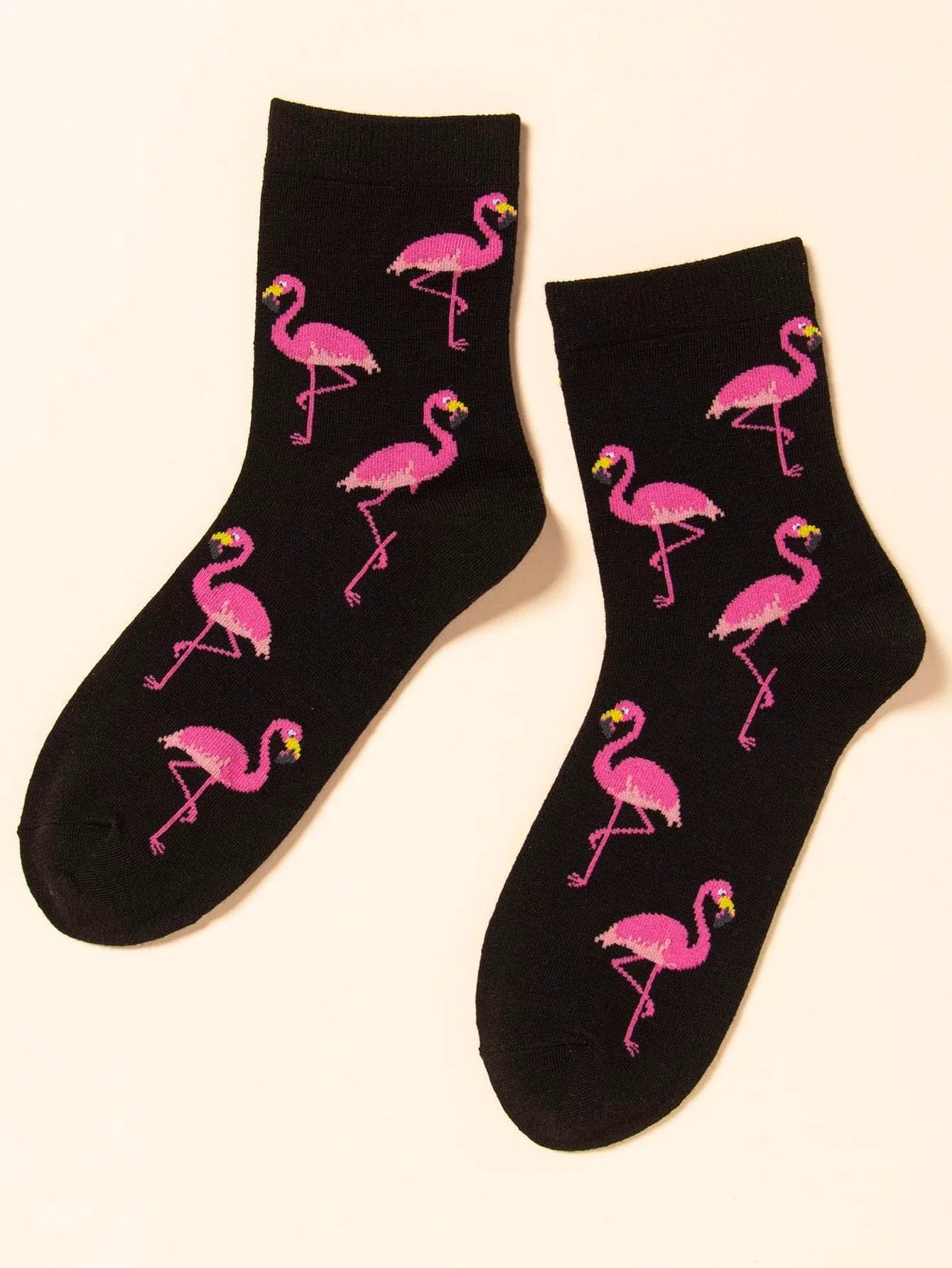 Buy Shein Flamingo Pattern Crew Socks in Pakistan