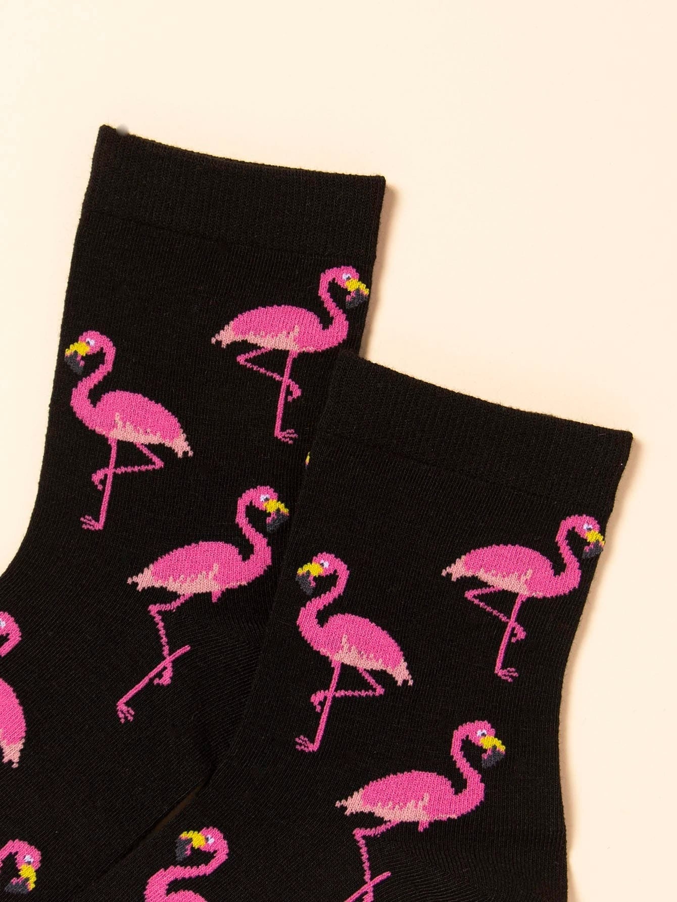 Buy Shein Flamingo Pattern Crew Socks in Pakistan