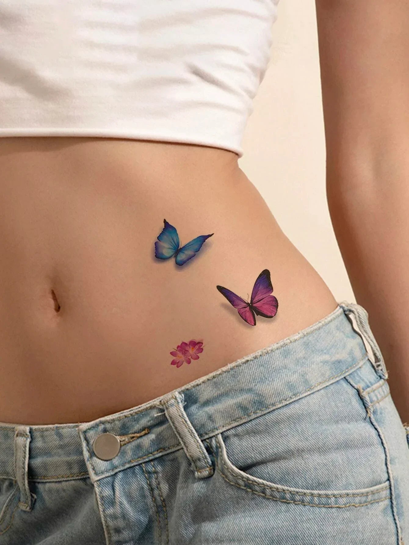 Buy SHEIN 1sheet Butterfly Pattern Tattoo Sticker in Pakistan