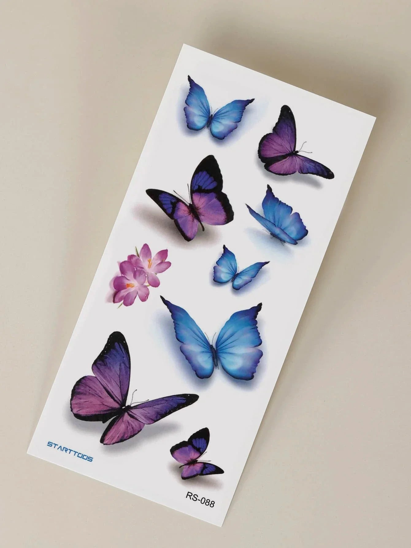 Buy SHEIN 1sheet Butterfly Pattern Tattoo Sticker in Pakistan