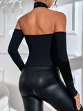Buy Shein Sxy Halter Neck Backless Tee in Pakistan
