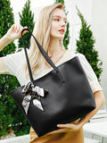 Buy SHEIN Twilly Scarf Decor Shoulder Tote Bag in Pakistan