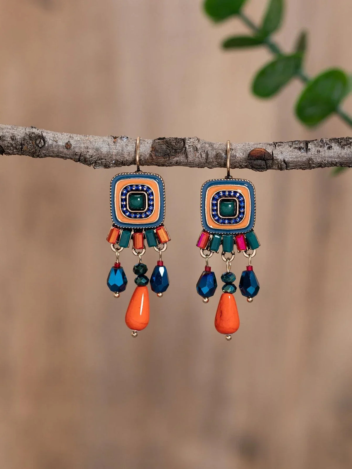 Buy SHEIN EMERY ROSE Square & Bead Drop Earrings in Pakistan