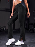 Buy SHEIN Flare Leg Split Hem Sports Pants in Pakistan