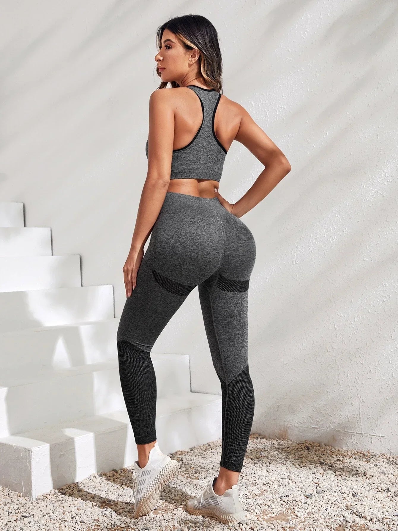 Buy SHEIN Racer Back Scrunch Butt Sports Set in Pakistan