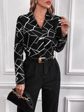 Buy Shein Geometric Print Blouse in Pakistan