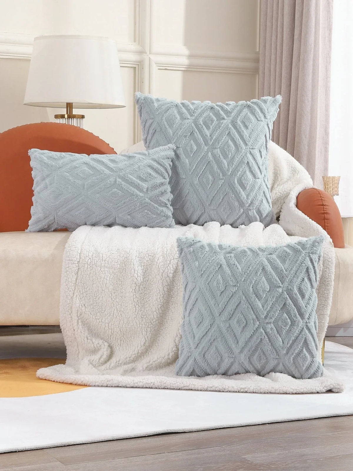 Buy Shein 1pc Fluffy Cushion Cover Without Filler in Pakistan