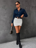 Buy Shein Button Front Sheer Shirt Without Bra in Pakistan