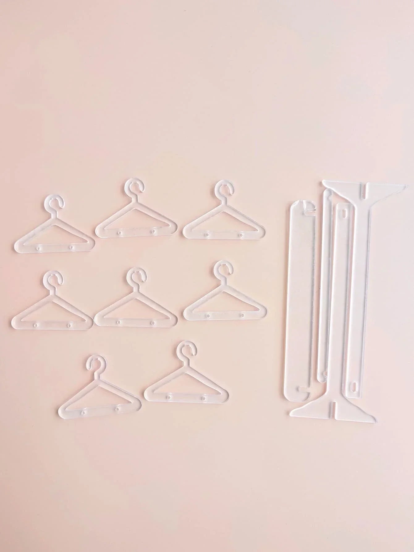 Buy SHEIN 1pc Clothes Hanger Design Clear Jewelry Display Rack, Creative Clear Jewelry Organizer For Home in Pakistan