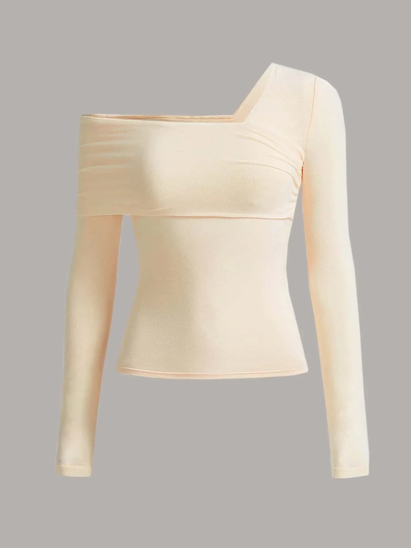 Buy Shein Bizwear Asymmetrical Neck Rib Knit Top in Pakistan