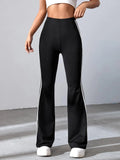 Buy SHEIN EZwear Striped Tape Flare Leg Pants in Pakistan