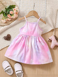 Buy SHEIN Baby Unicorn Print Tie Dye Cami Dress in Pakistan