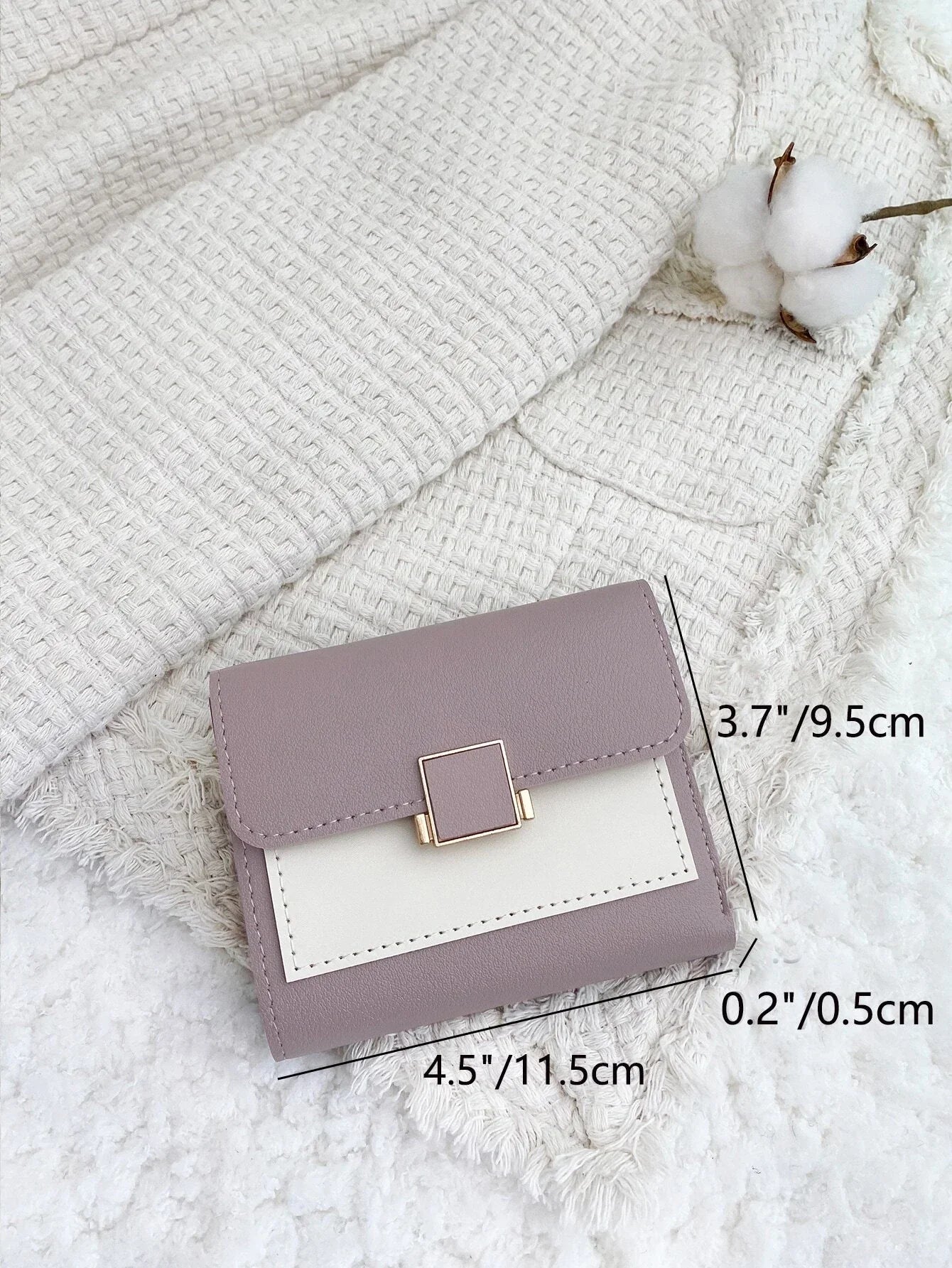 Buy SHEIN Two Tone Fold Small Wallet in Pakistan