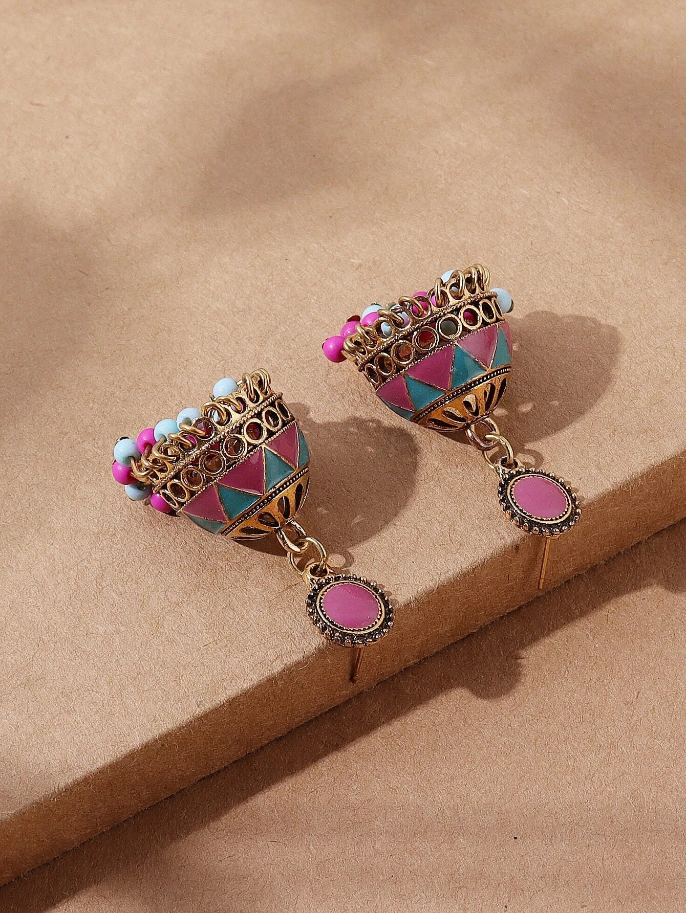 Buy SHEIN Bead Tassel Jhumka Drop Earrings in Pakistan