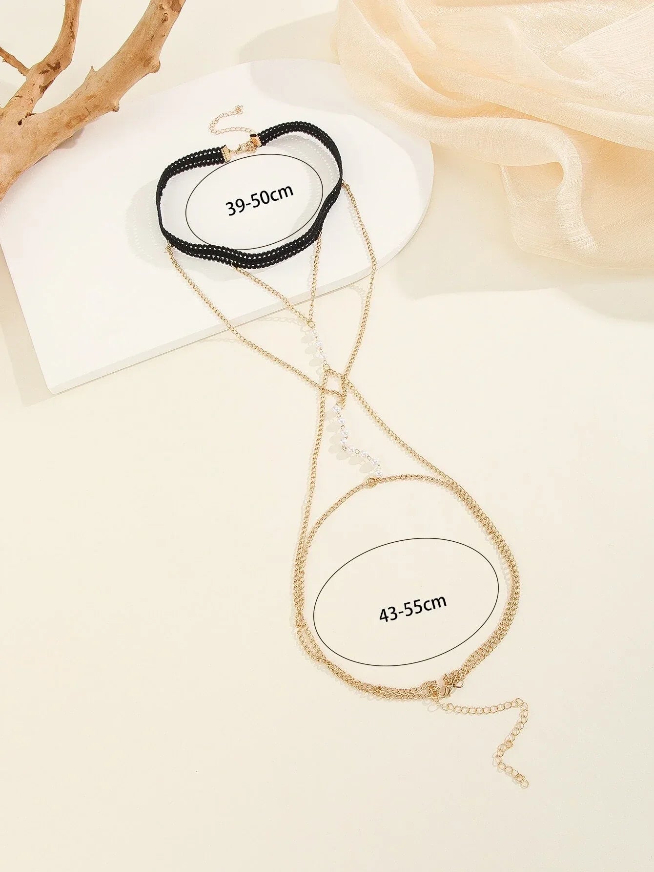 Buy SHEIN Faux Pearl Decor Thigh Chain in Pakistan