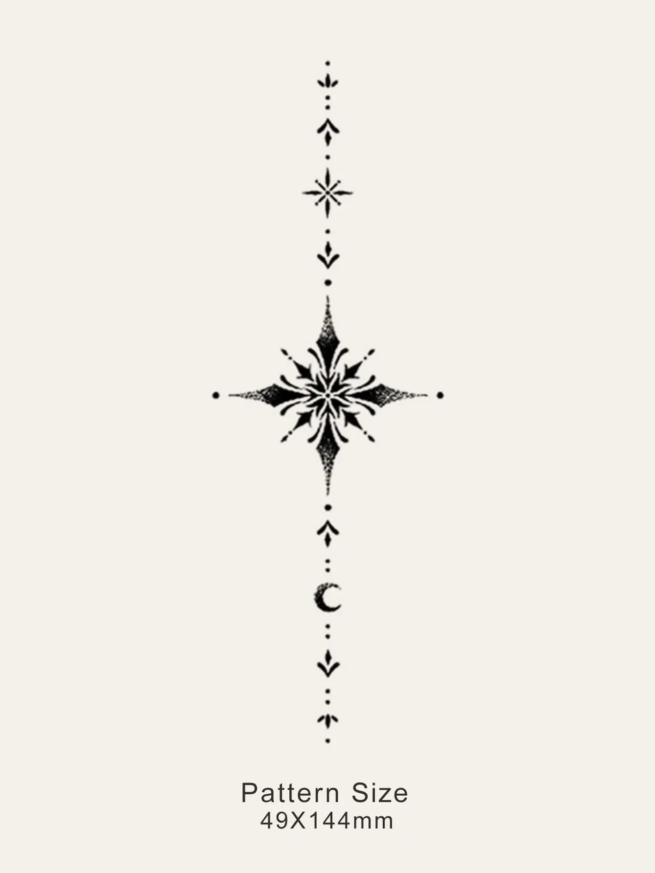 Buy SHEIN 1sheet Star & Moon Pattern Tattoo Sticker in Pakistan