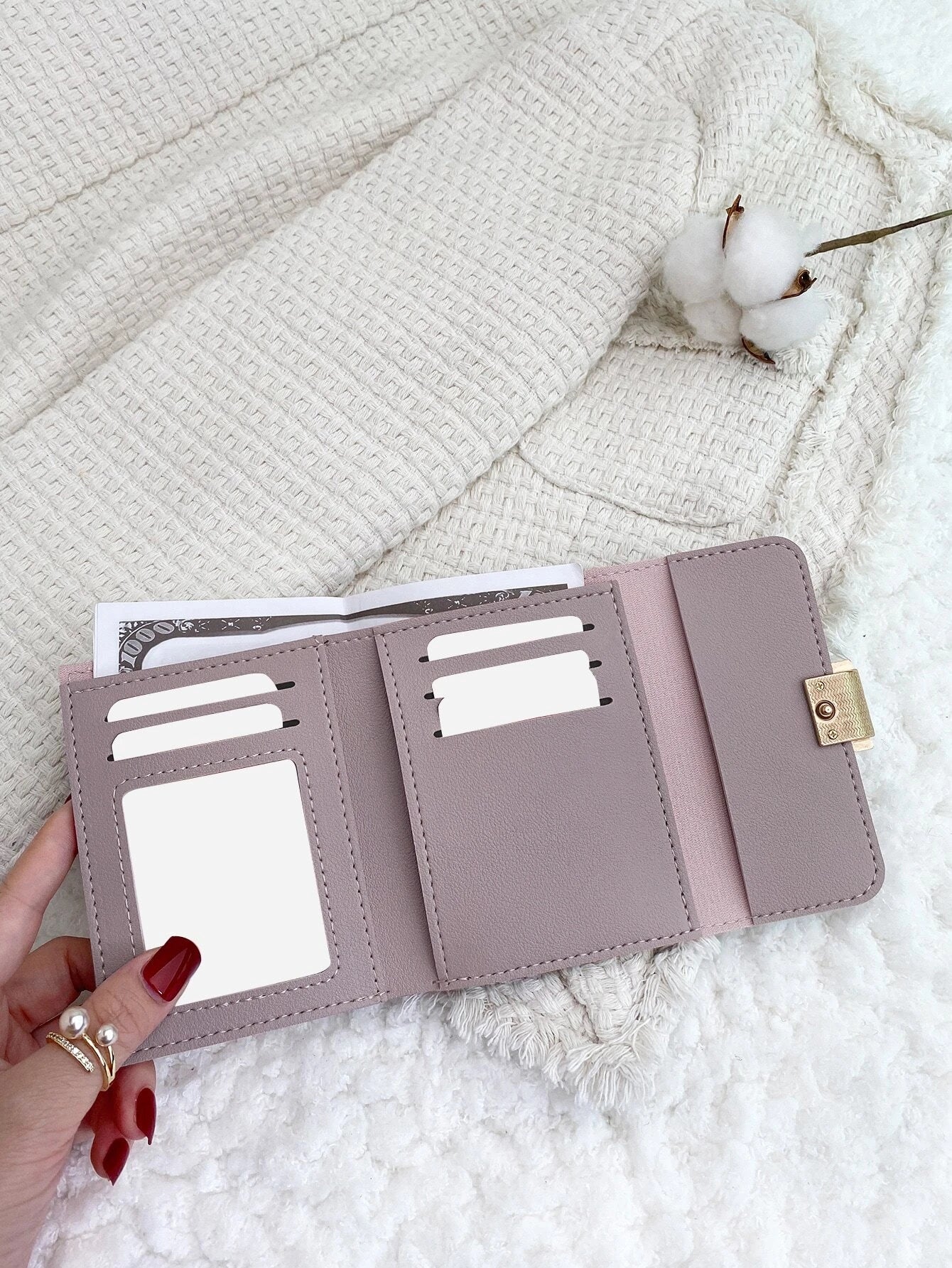 Buy SHEIN Two Tone Fold Small Wallet in Pakistan