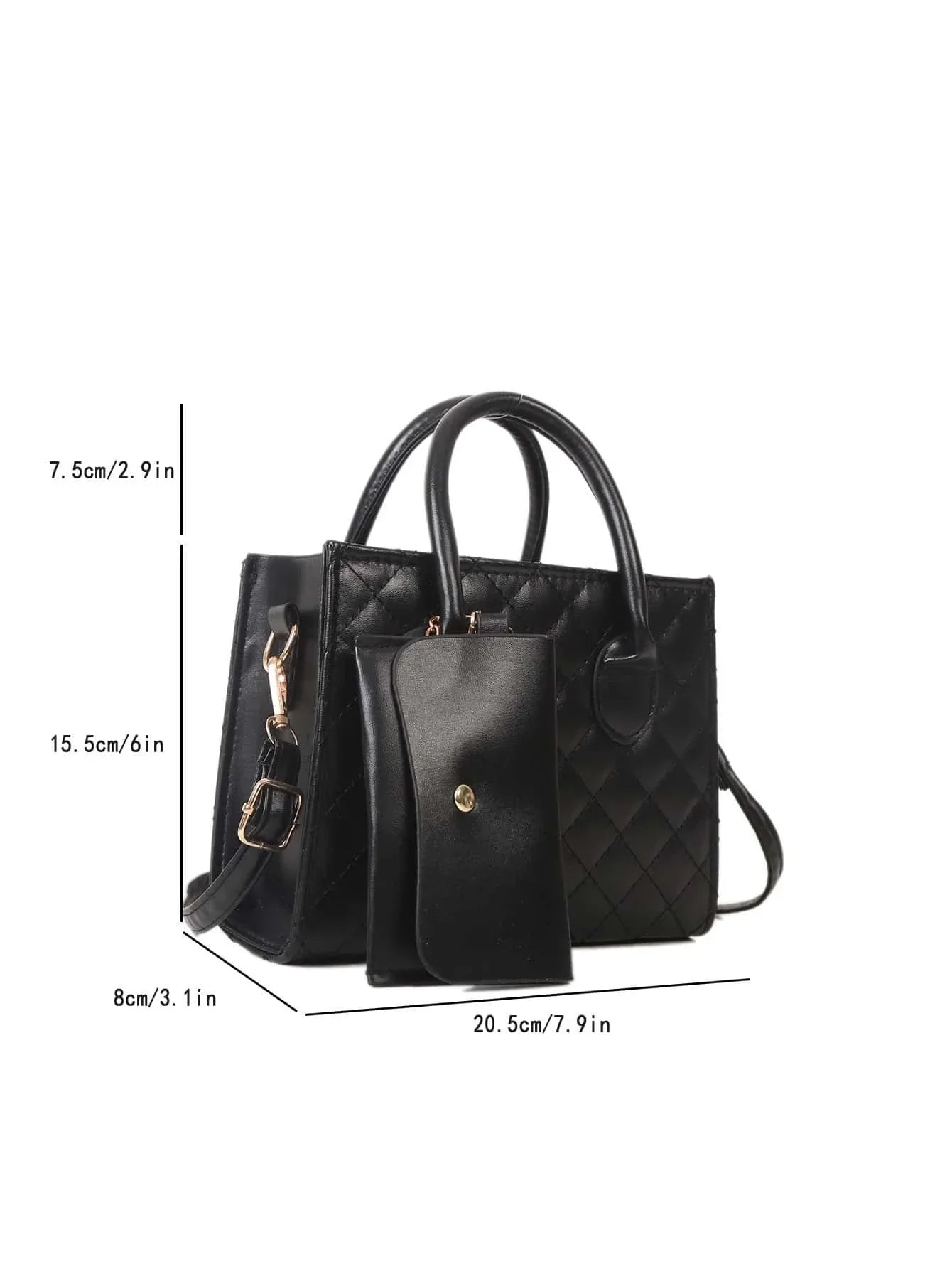 Buy Shein Mini Quilted Square Bag With Coin Purse in Pakistan