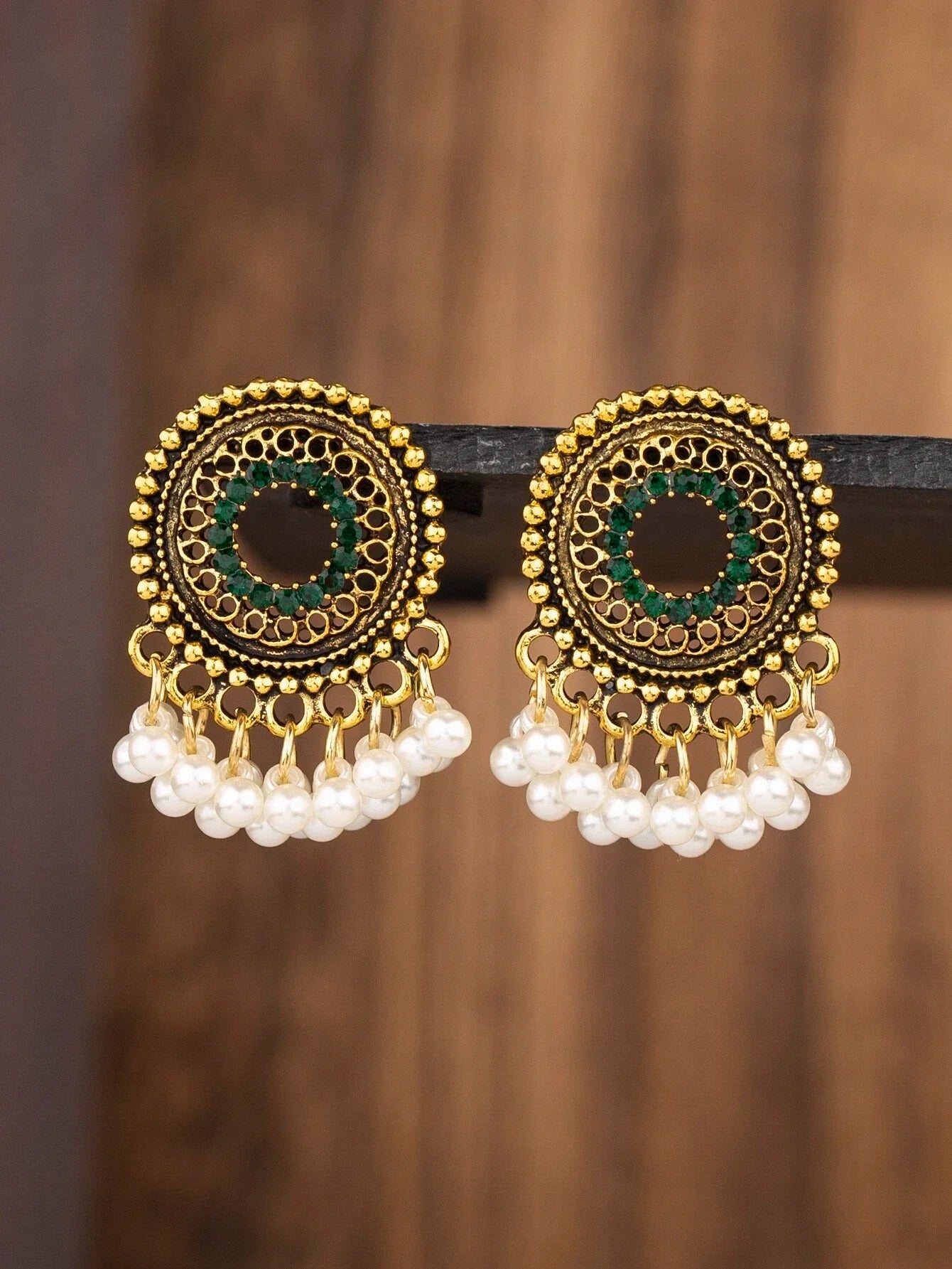 Buy SHEIN Faux Pearl Tassel Drop Earrings in Pakistan