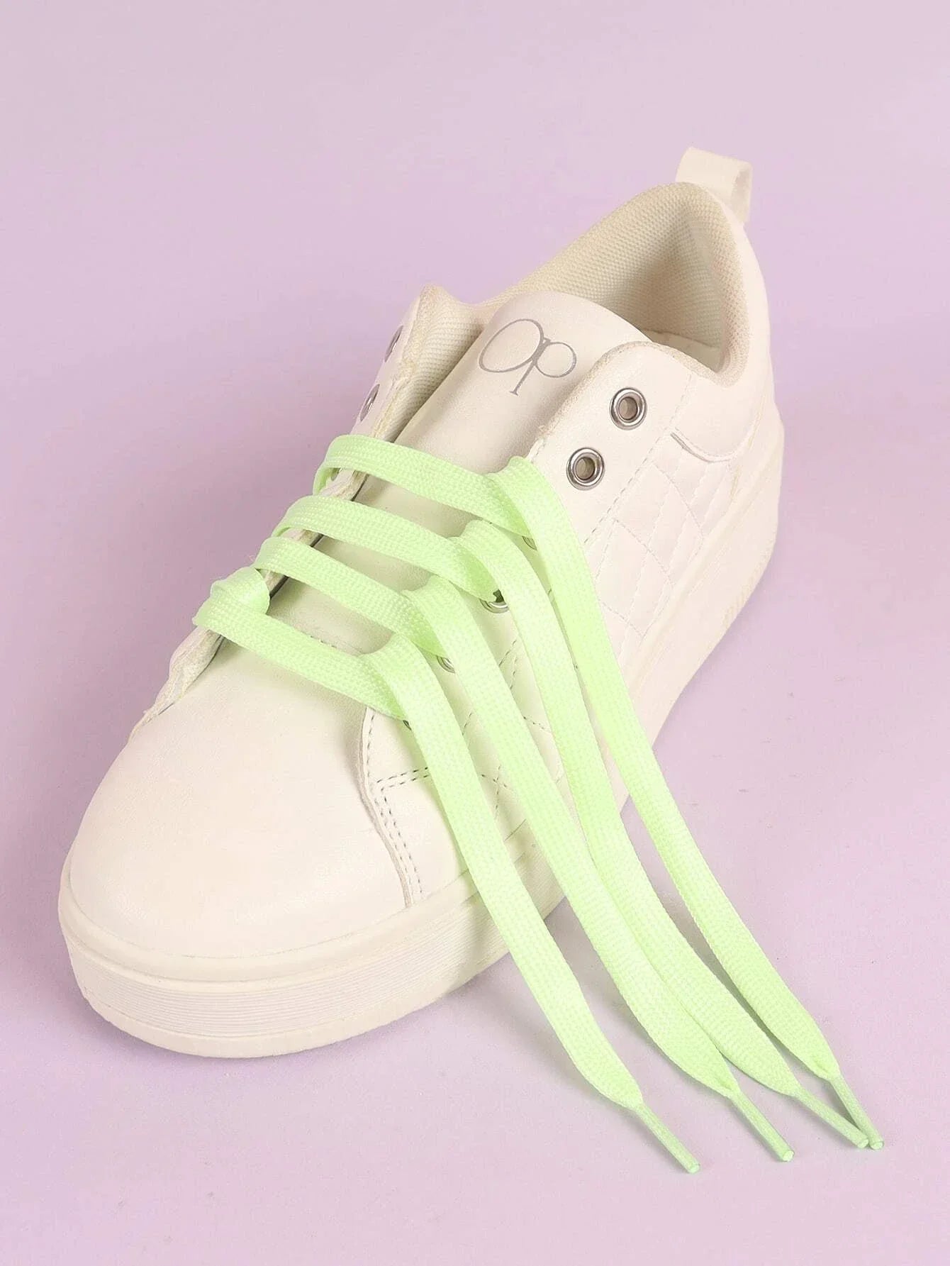 Buy SHEIN 1pair Glow-in-the-dark Shoelaces, Polyester Fashion Accessories in Pakistan