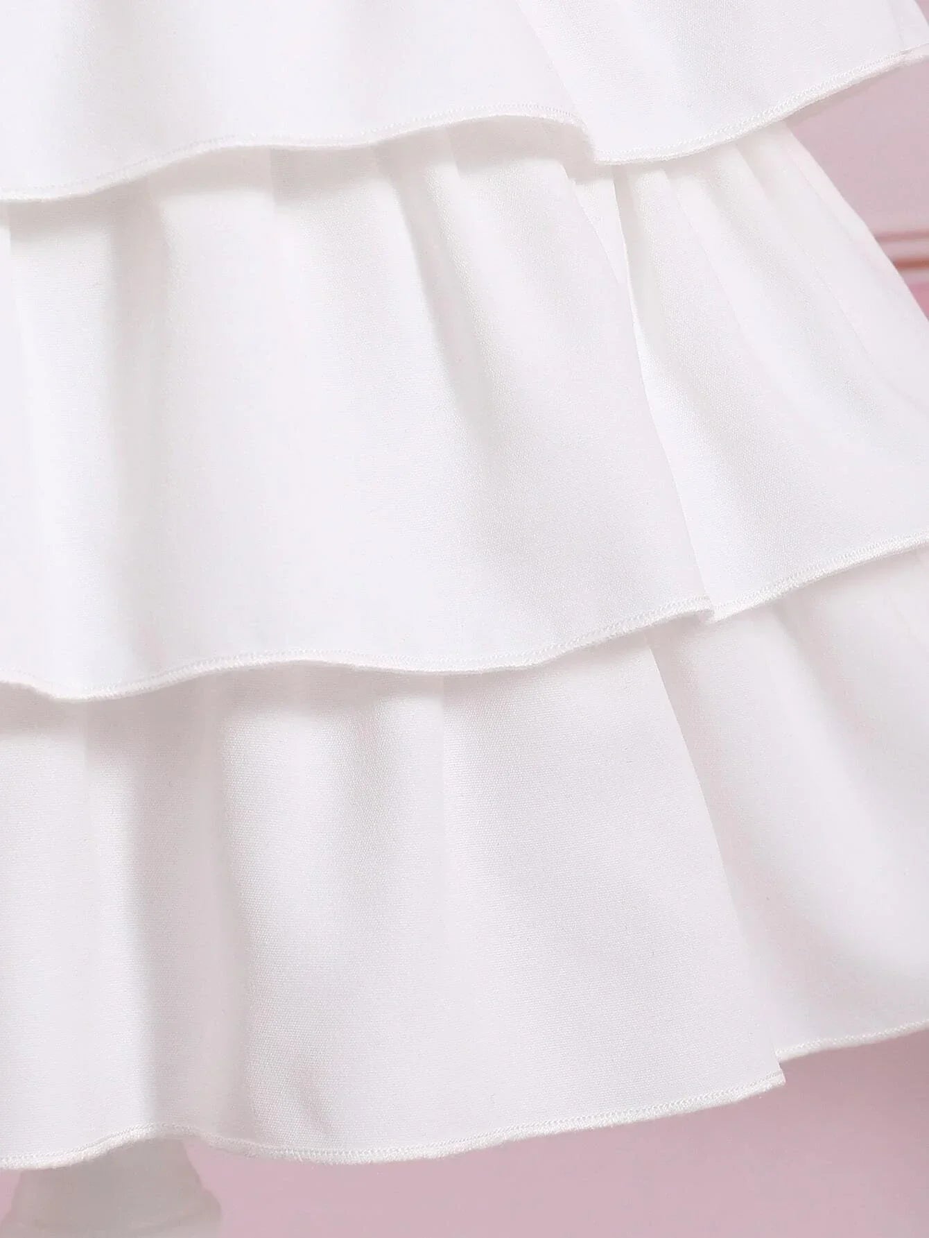 Buy SHEIN Baby Appliques Puff Sleeve Layer Hem Dress in Pakistan