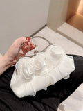 Buy Shein Flower Decor Satin Evening Bag in Pakistan
