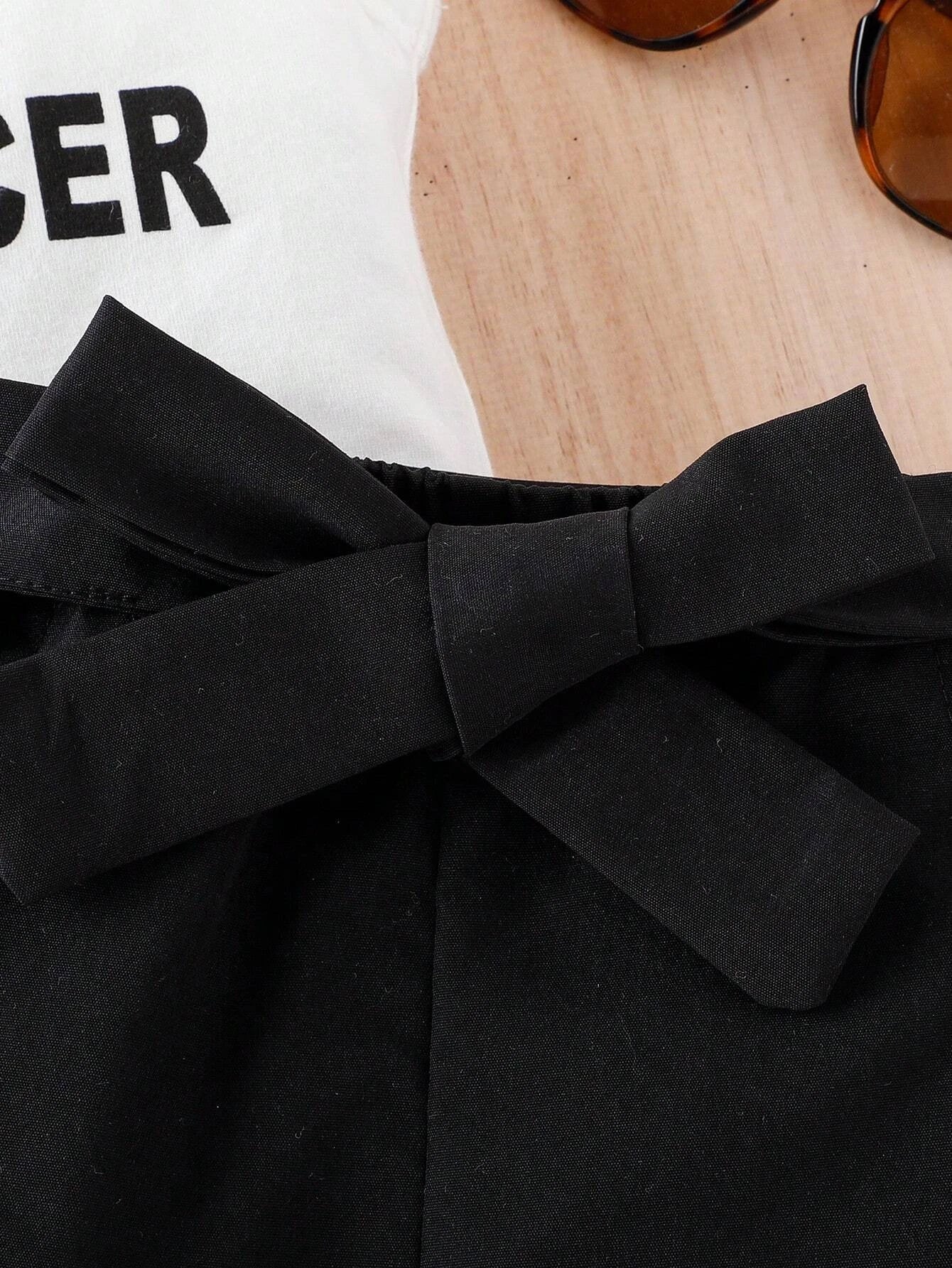 Buy SHEIN Baby Letter Graphic Tank Top & Flap Detail Pants in Pakistan