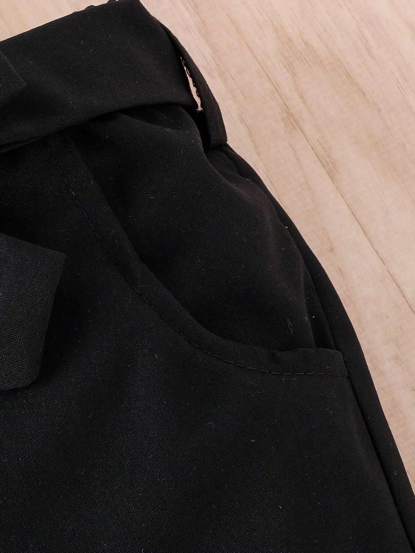 Buy SHEIN Baby Letter Graphic Tank Top & Flap Detail Pants in Pakistan