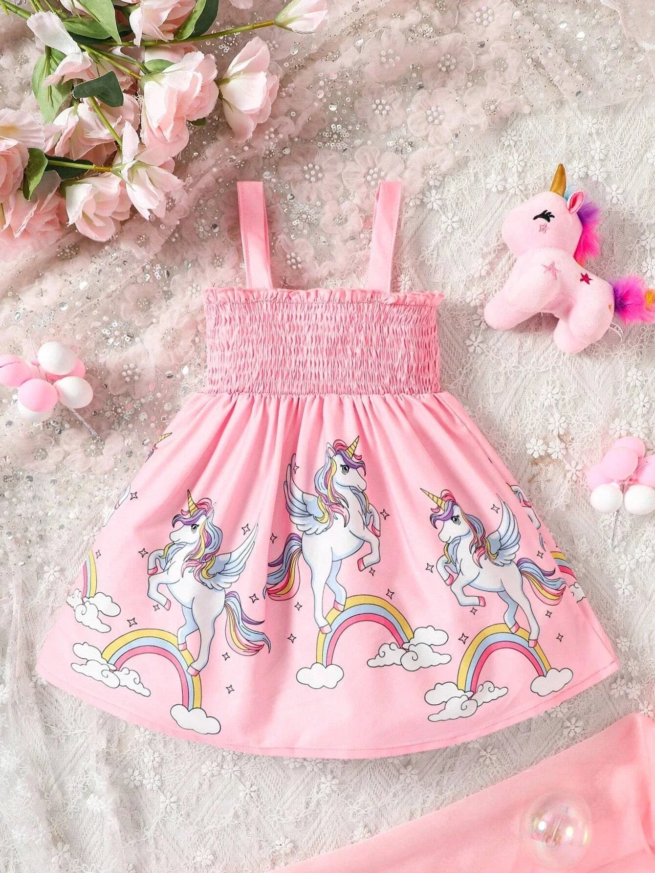 Buy SHEIN Baby Unicorn Print Cami Dress in Pakistan