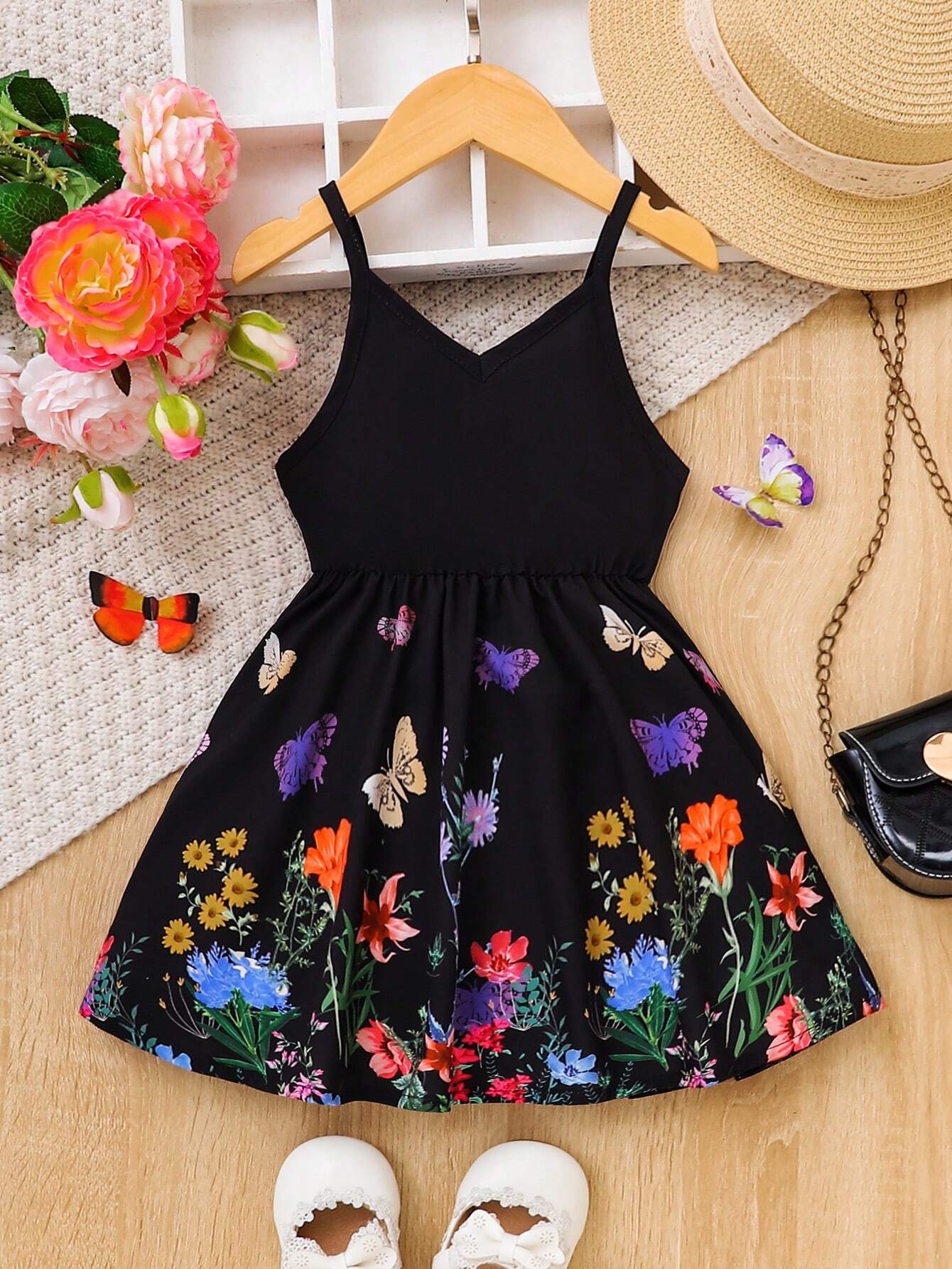 Buy SHEIN Baby Floral Print Cami Dress in Pakistan