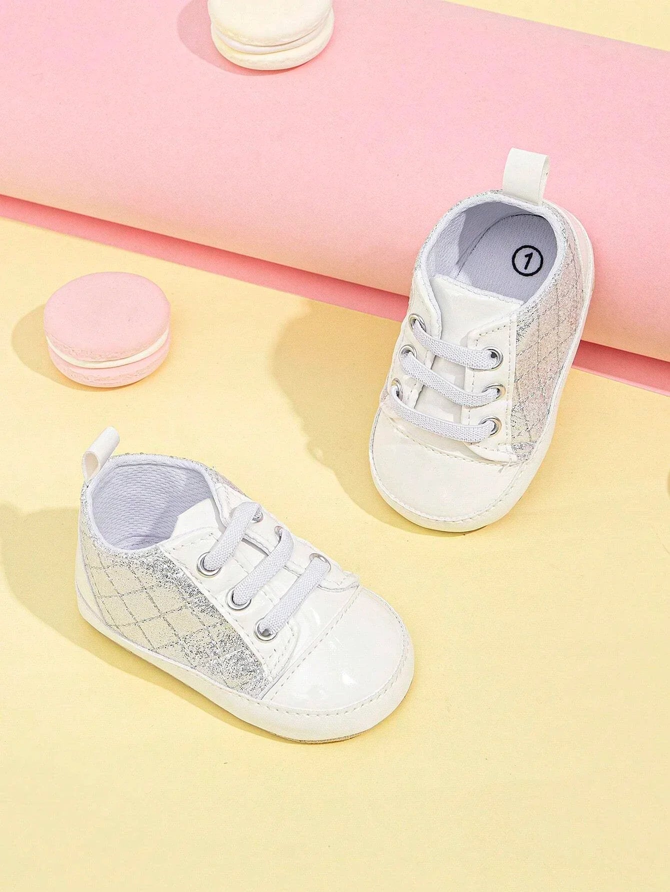 Buy SHEIN Baby Girls Lace Up Front Round Toe Sneakers For Outdoor in Pakistan