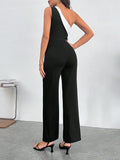 Buy SHEIN One Shoulder Asymmetrical Neck Jumpsuit in Pakistan
